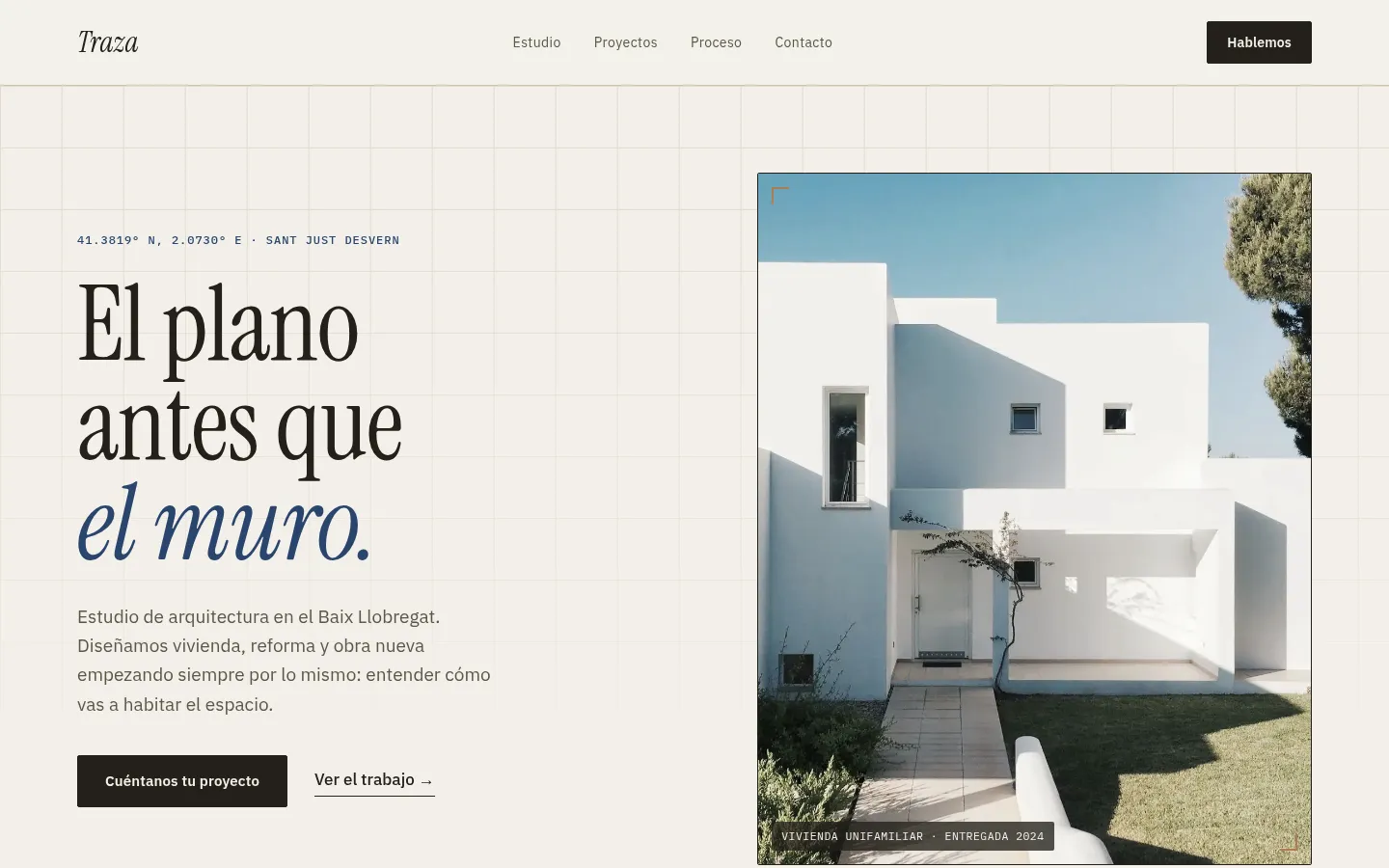 Traza — Arquitectura · Sant Just Desvern