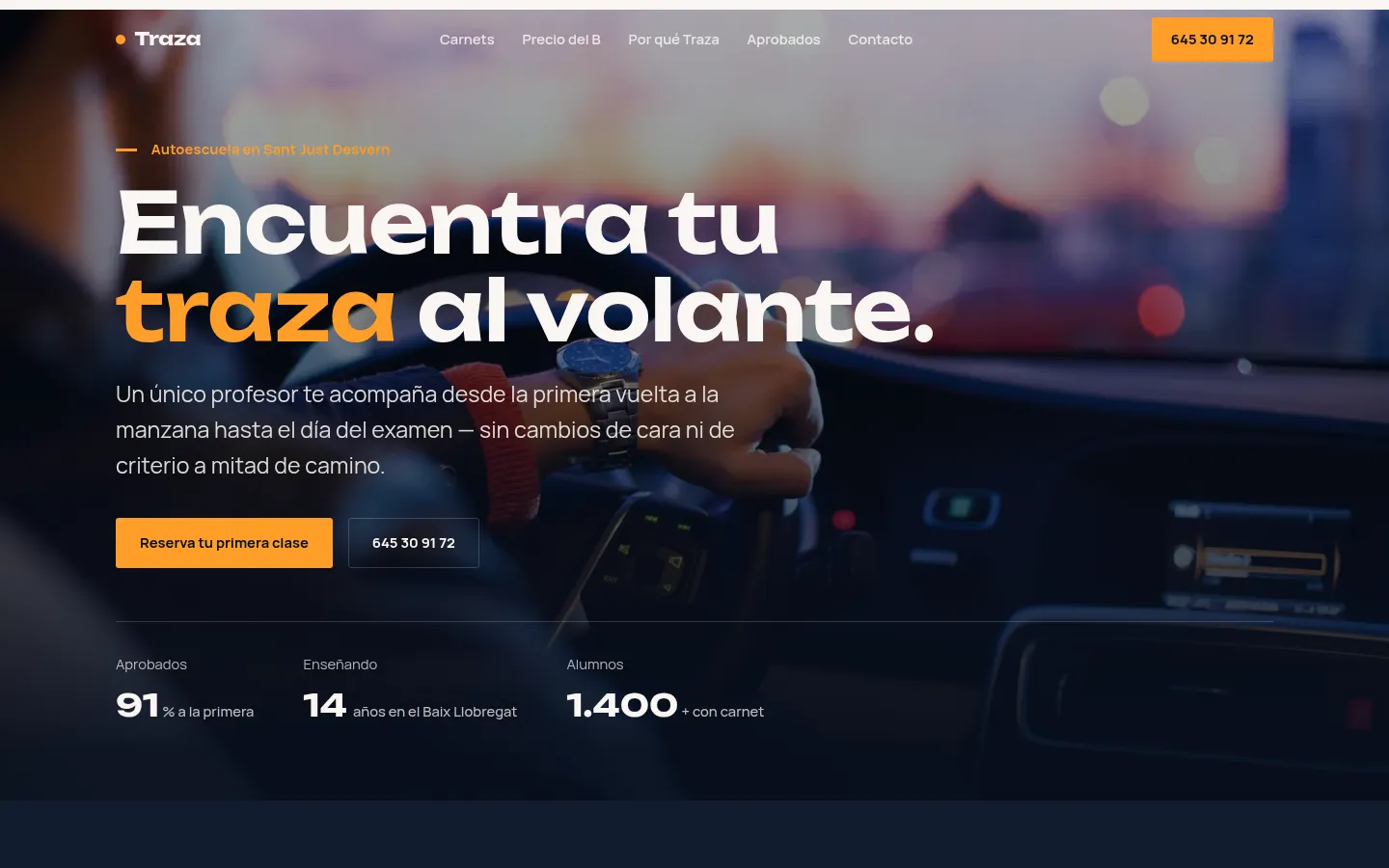 Traza — Autoescuela · Sant Just Desvern