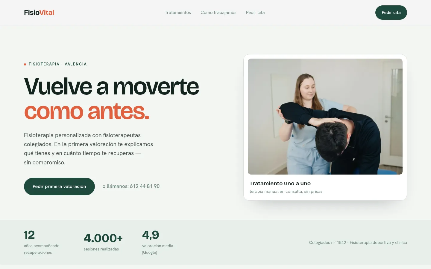 Fisio Vital — Fisioterapia · Valencia