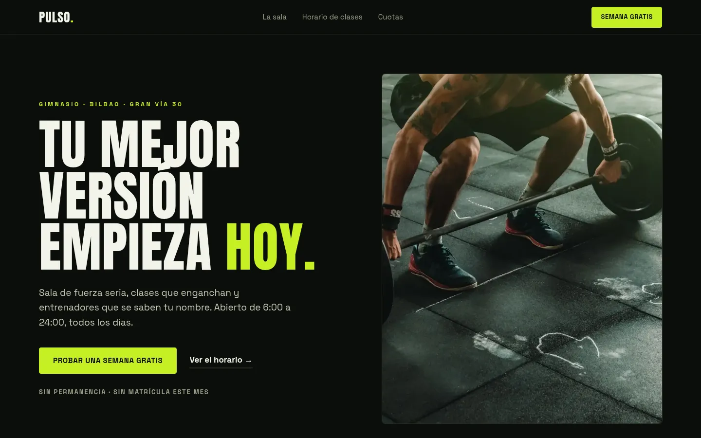 Pulso — Gimnasio · Bilbao