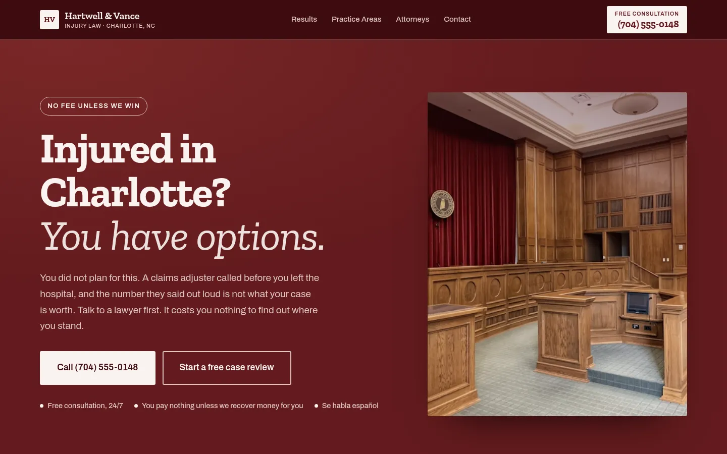 Hartwell & Vance — Injury law · Charlotte, NC