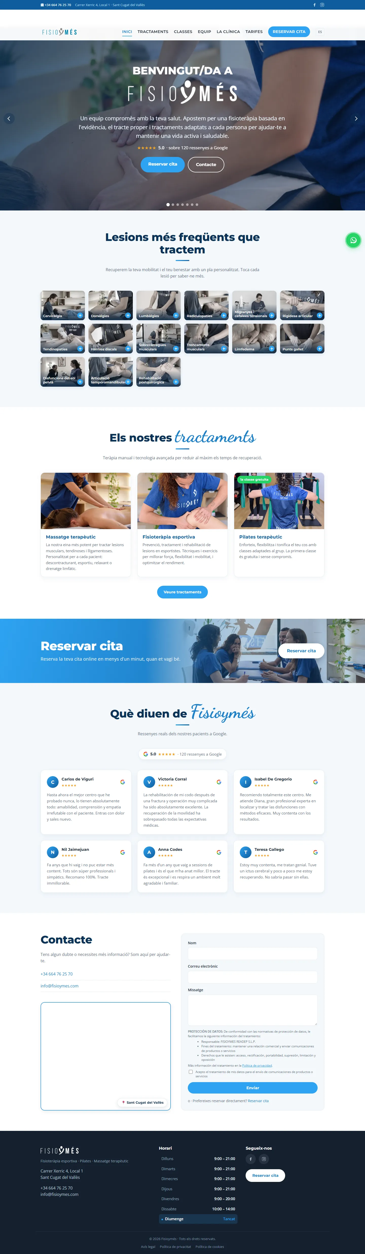 Fisioymés — Fisioterapia · Sant Cugat del Vallès